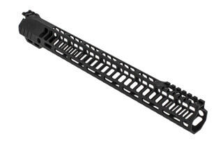 SLR Rifleworks HELIX series 15.5" M-LOK rail for the AR-15 with interrupted top rail with black anodized finish.